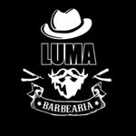 Logotipo oficial da Barbearia Luma com elementos de barbearia tradicional